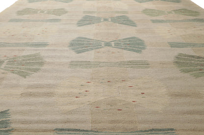 10 x 13 Scandinavian Modern Swedish Inspired Kilim Rug 30796