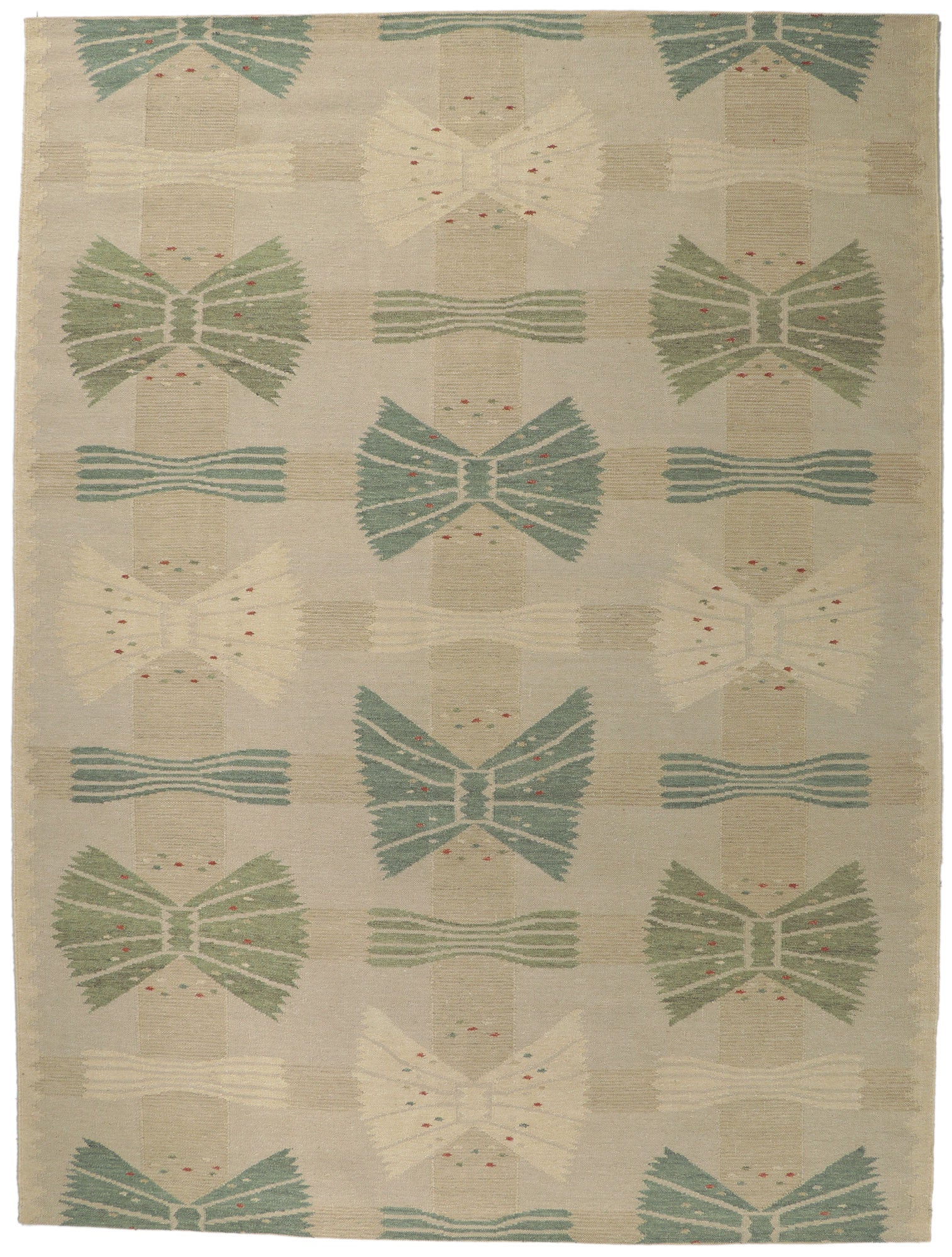 10 x 13 Scandinavian Modern Swedish Inspired Kilim Rug 30796