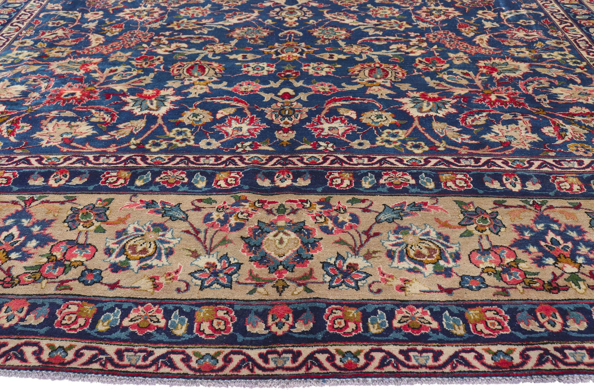 10 x 13 Vintage Persian Isfahan Rug 61207