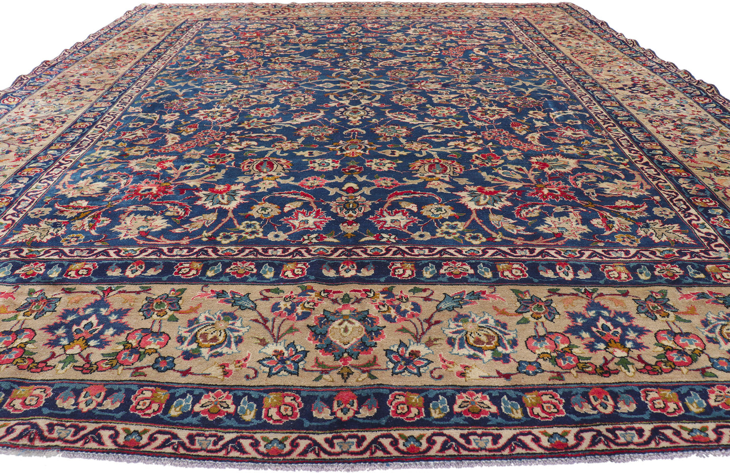 10 x 13 Vintage Persian Isfahan Rug 61207