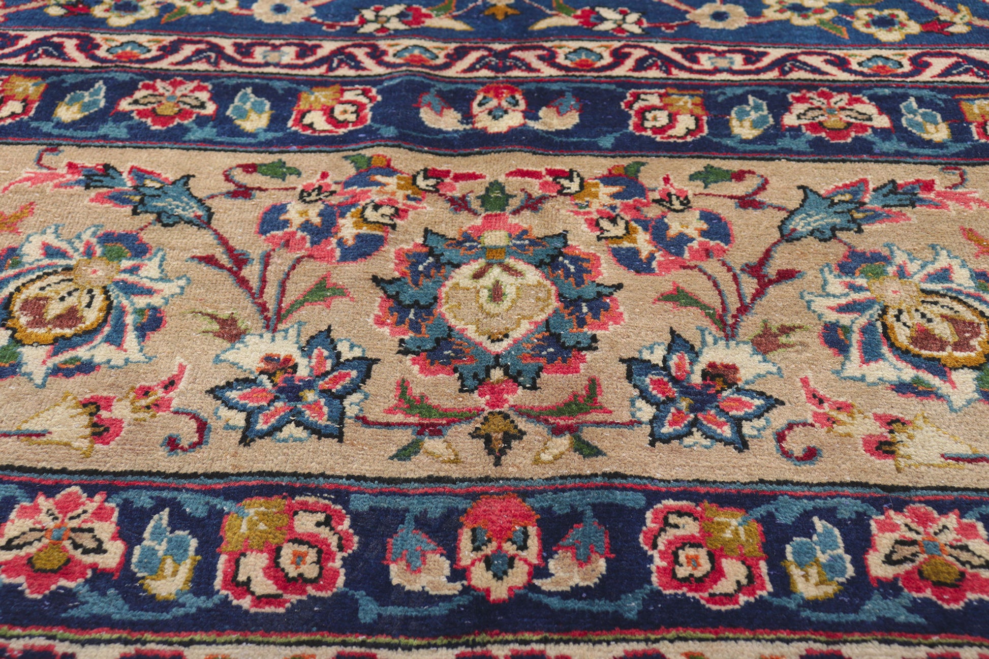10 x 13 Vintage Persian Isfahan Rug 61207