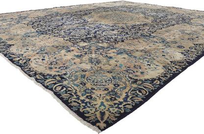 10 x 13 Antique Persian Kerman Rug 61195