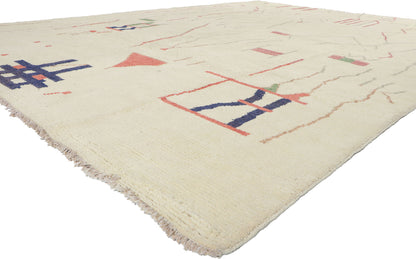 10 x 14 Brutalist Moroccan Area Rug 80695
