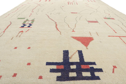 10 x 14 Brutalist Moroccan Area Rug 80695