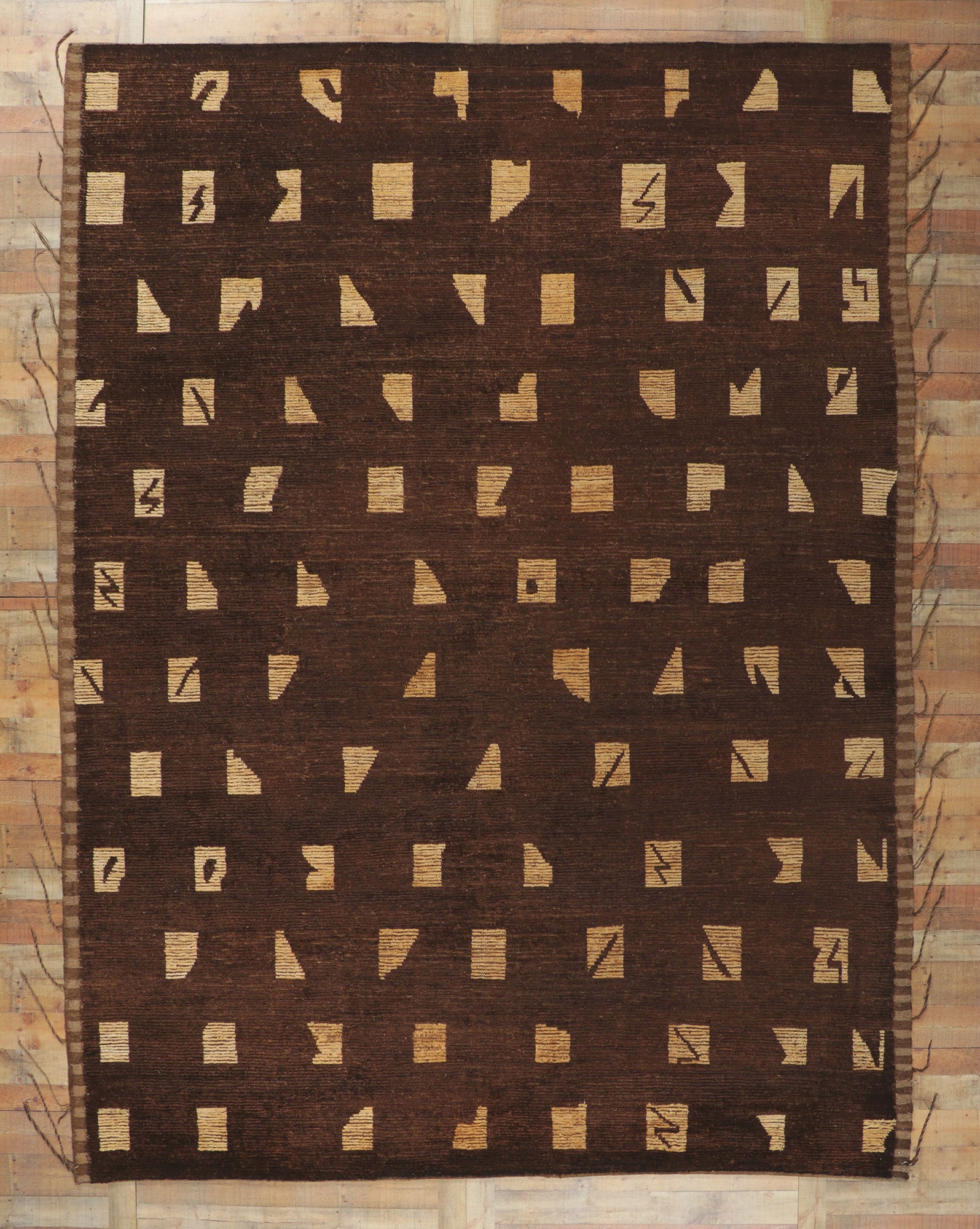 10 x 14 Earth-Tone Moroccan Rug 80810