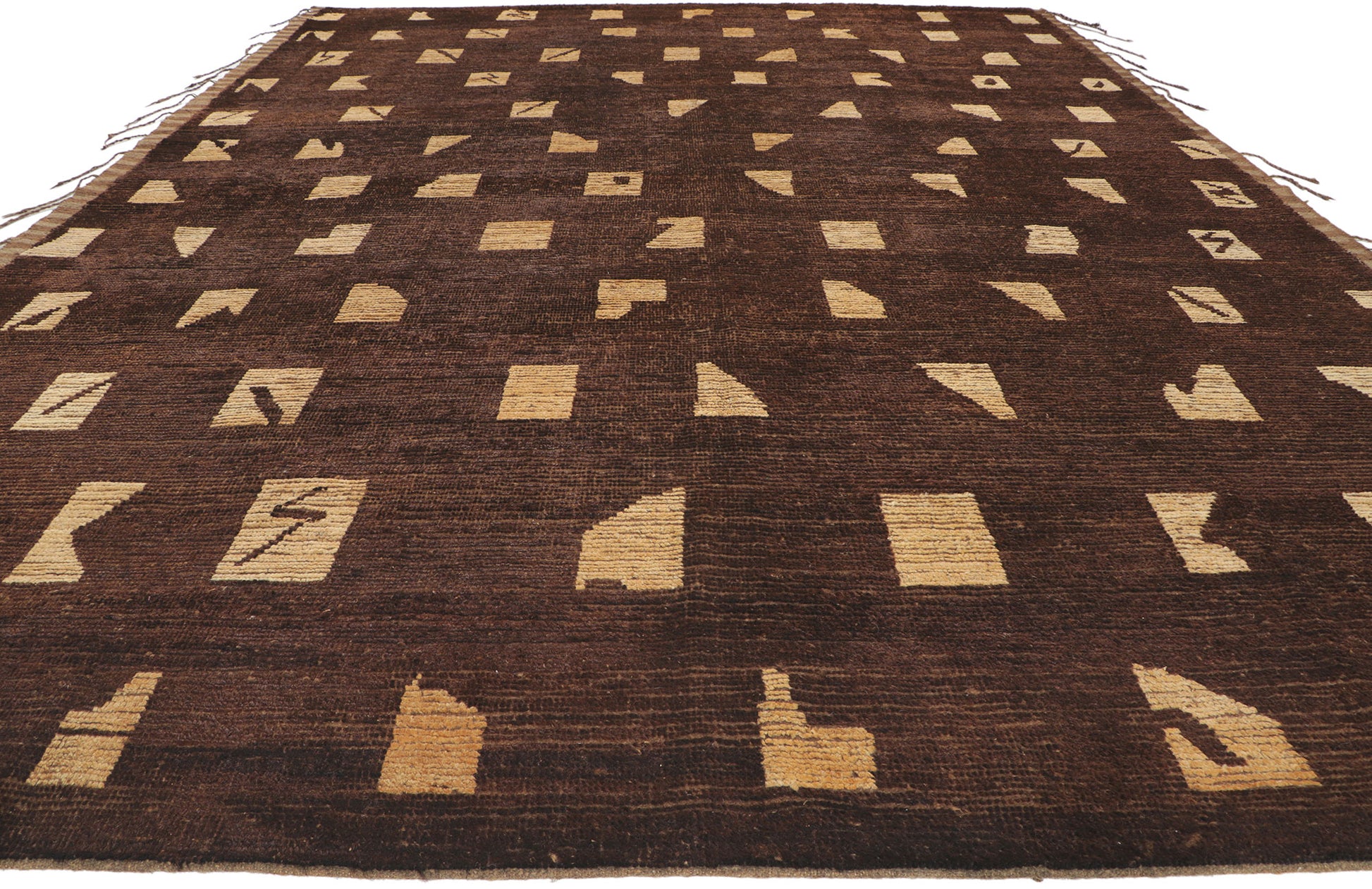 10 x 14 Earth-Tone Moroccan Rug 80810