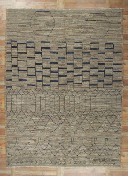 10 x 14 Modern Moroccan Area Rug 80950