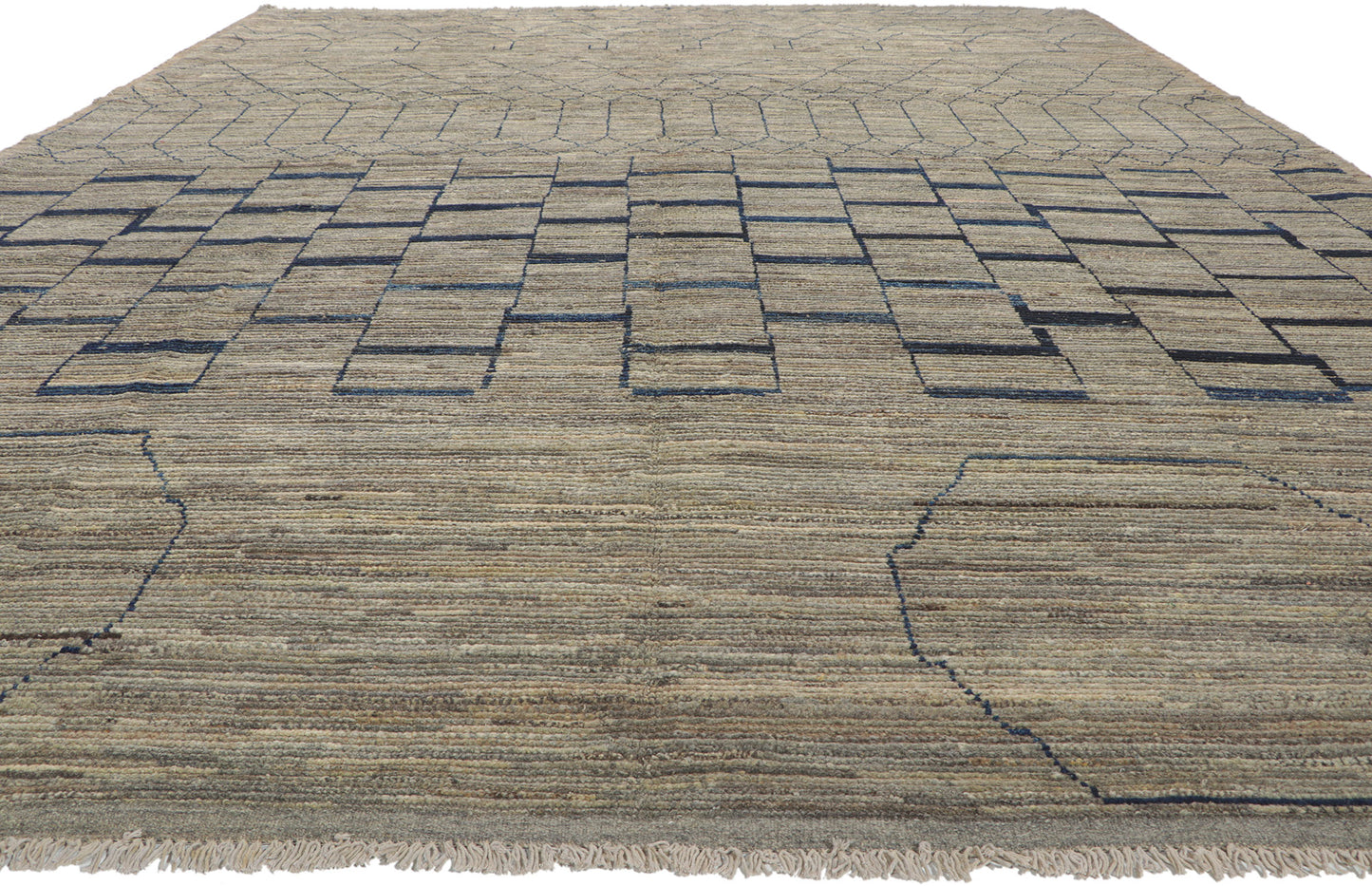10 x 14 Modern Moroccan Area Rug 80950
