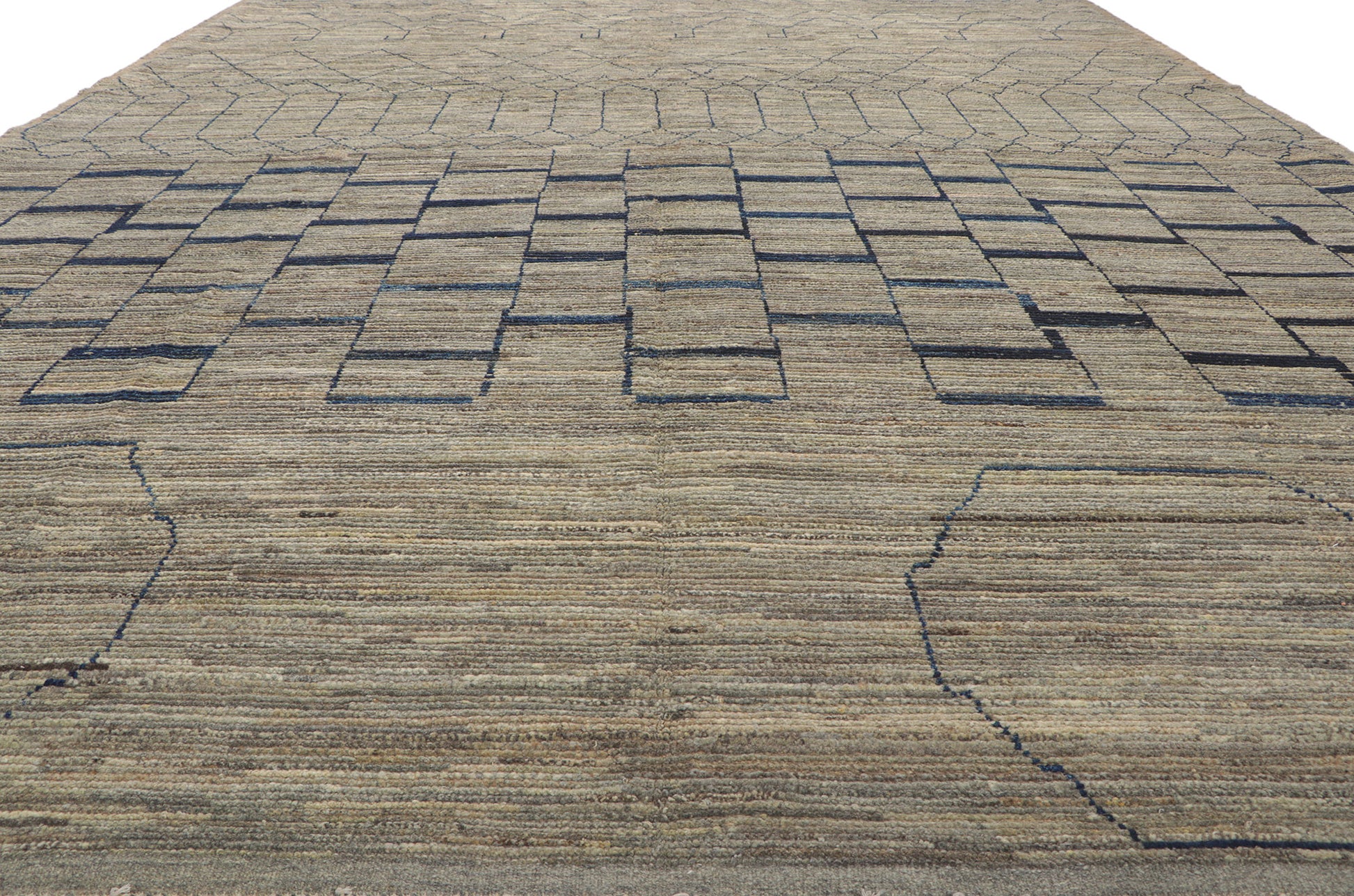 10 x 14 Modern Moroccan Area Rug 80950
