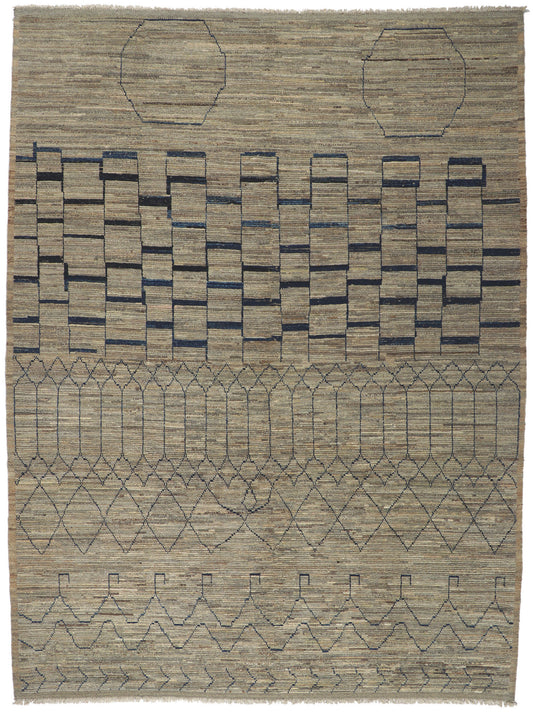10 x 14 Modern Moroccan Area Rug 80950