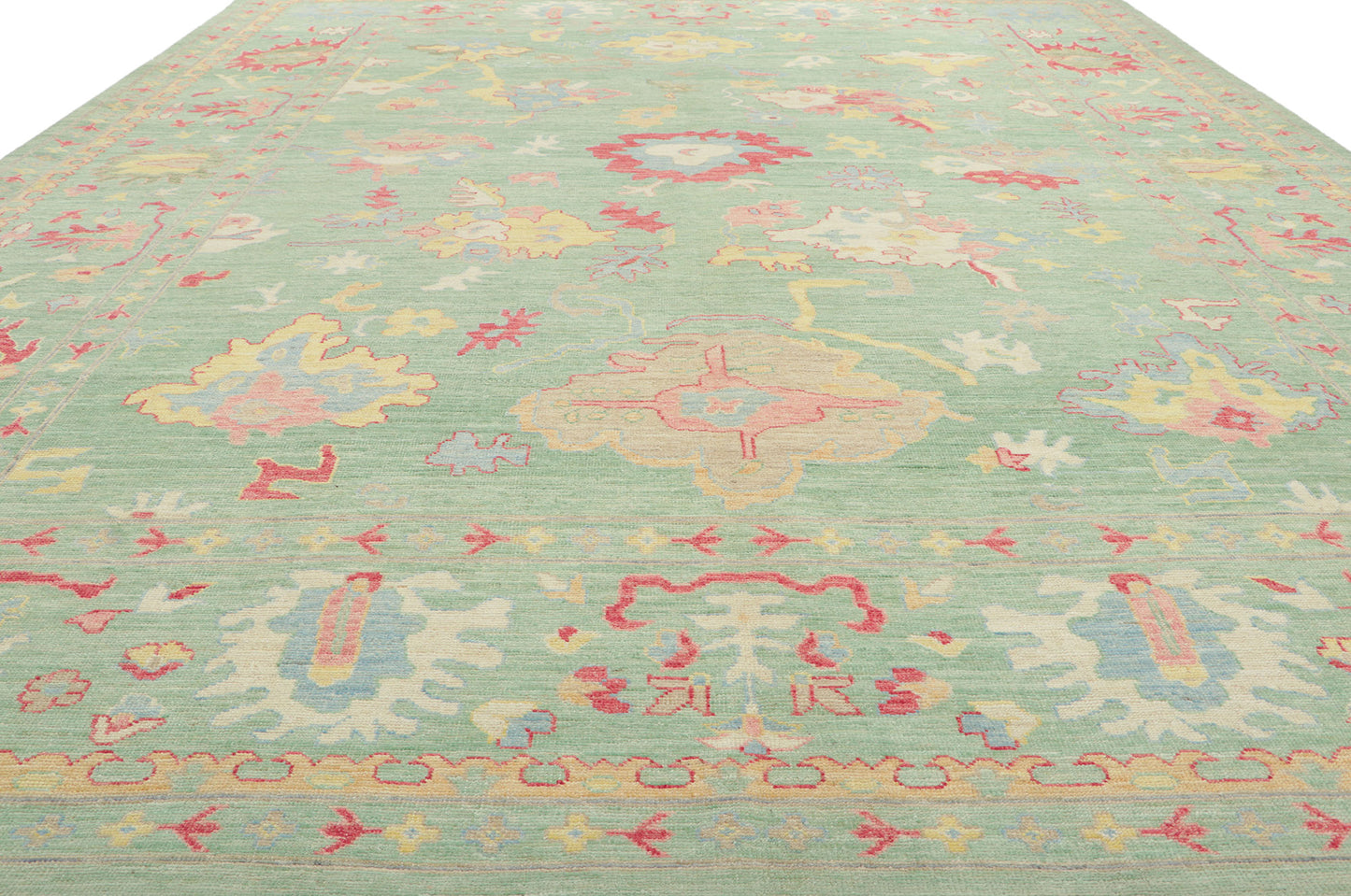 10 x 14 Colorful Oushak Rug 80924