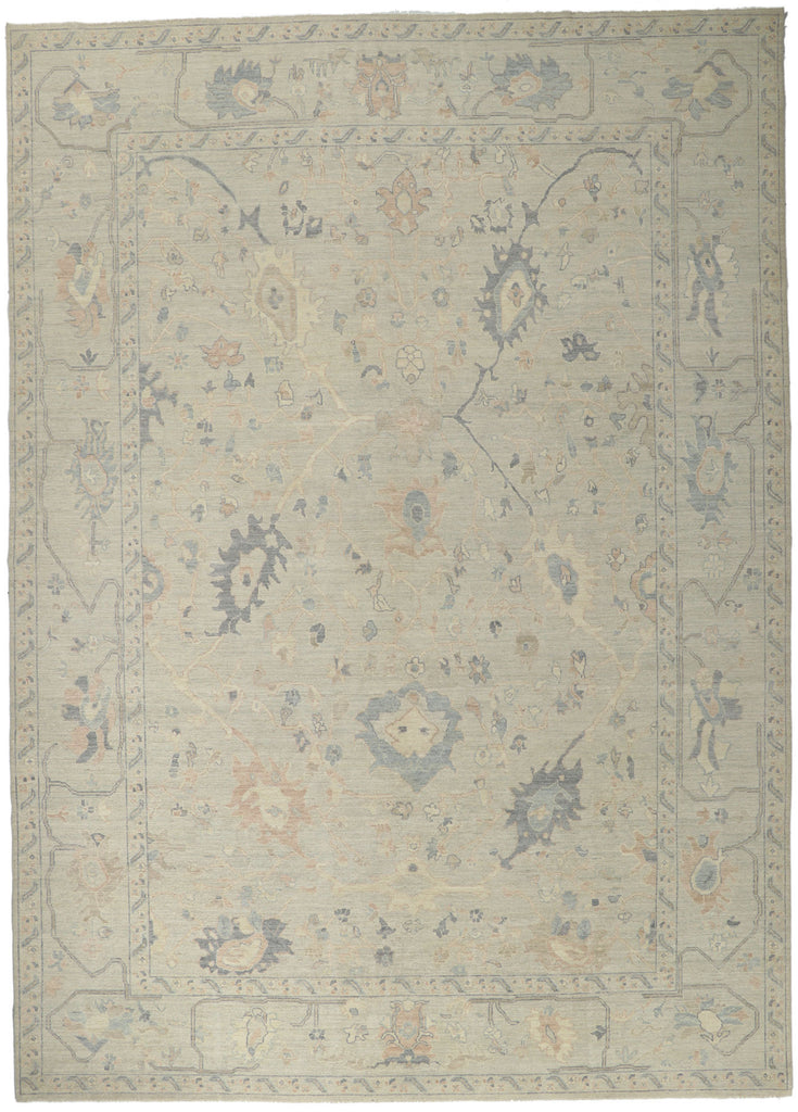 10 x 14 Vintage-Inspired Oushak Rug 80926