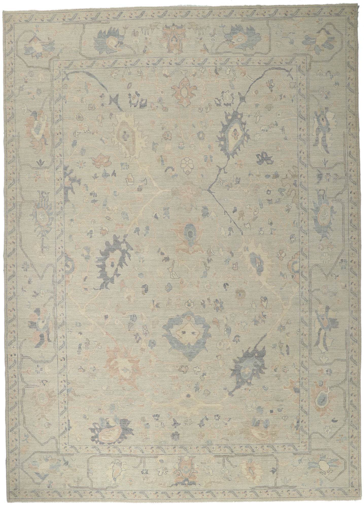 10 x 14 Vintage-Inspired Oushak Rug 80926