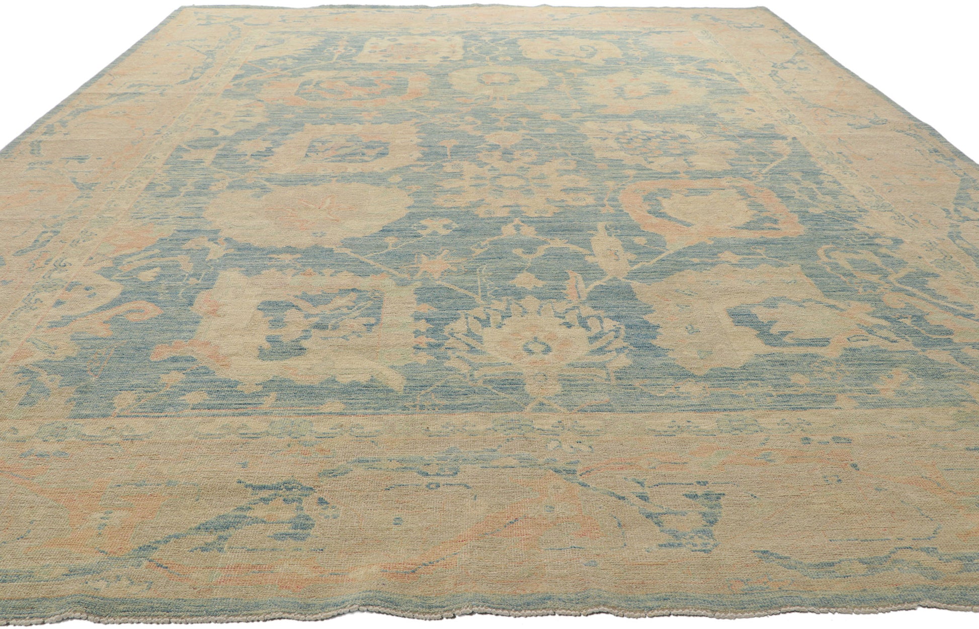 10 x 14 Vintage-Inspired Oushak Rug 80928