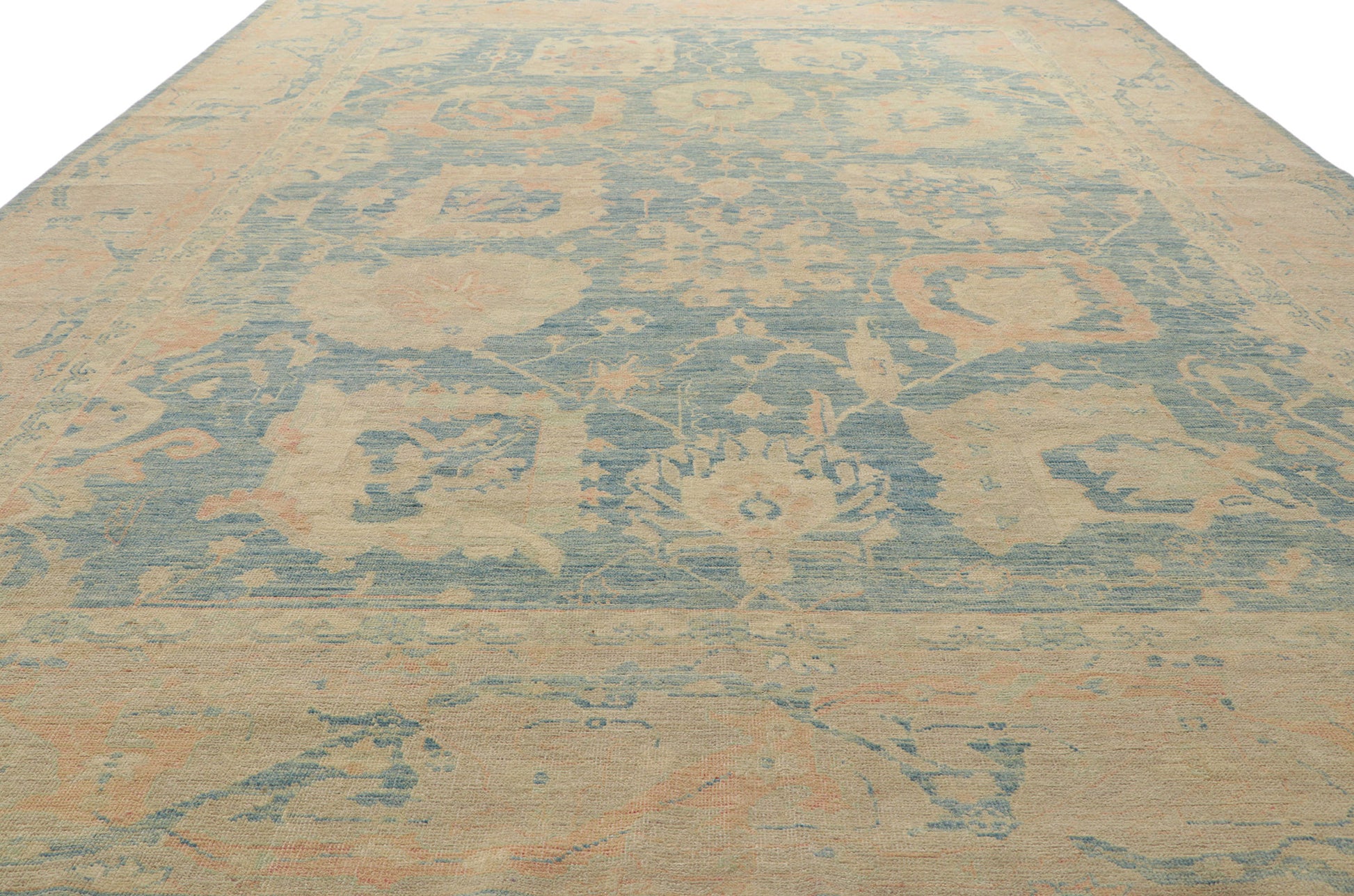 10 x 14 Vintage-Inspired Oushak Rug 80928