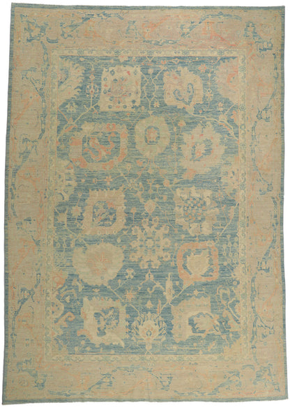 10 x 14 Vintage-Inspired Oushak Rug 80928