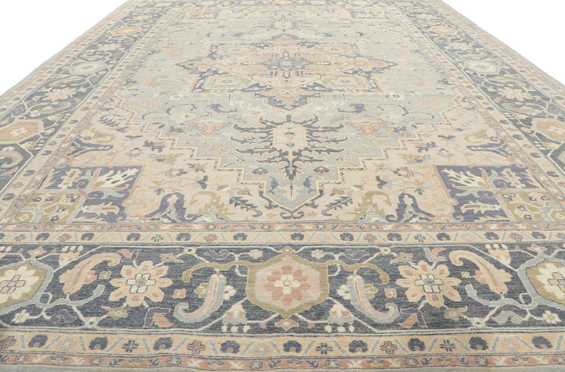 10 x 14 Modern Pakistani Heriz Rug 80944