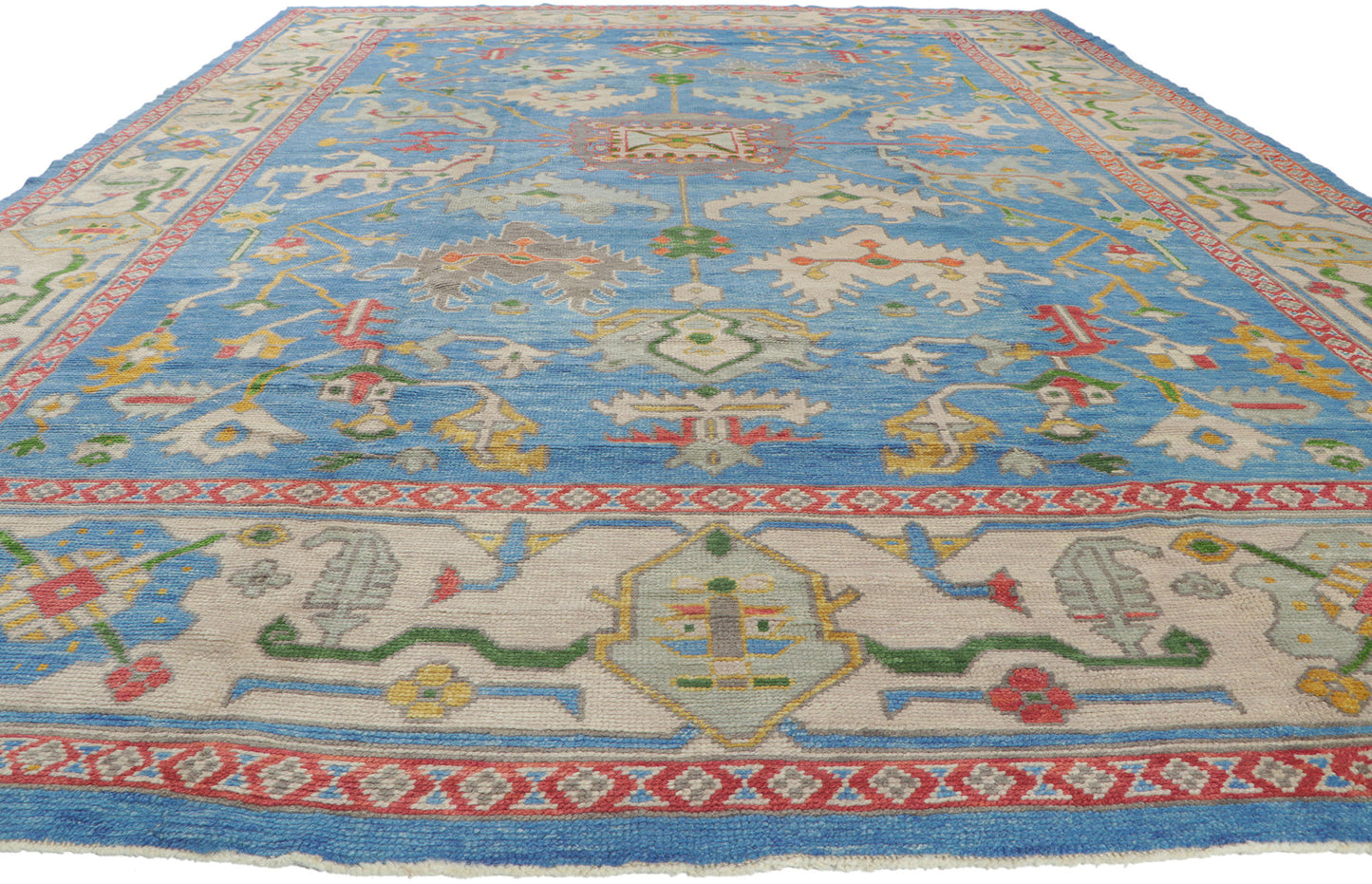 10 x 14 Contemporary Turkish Oushak Rug 52811
