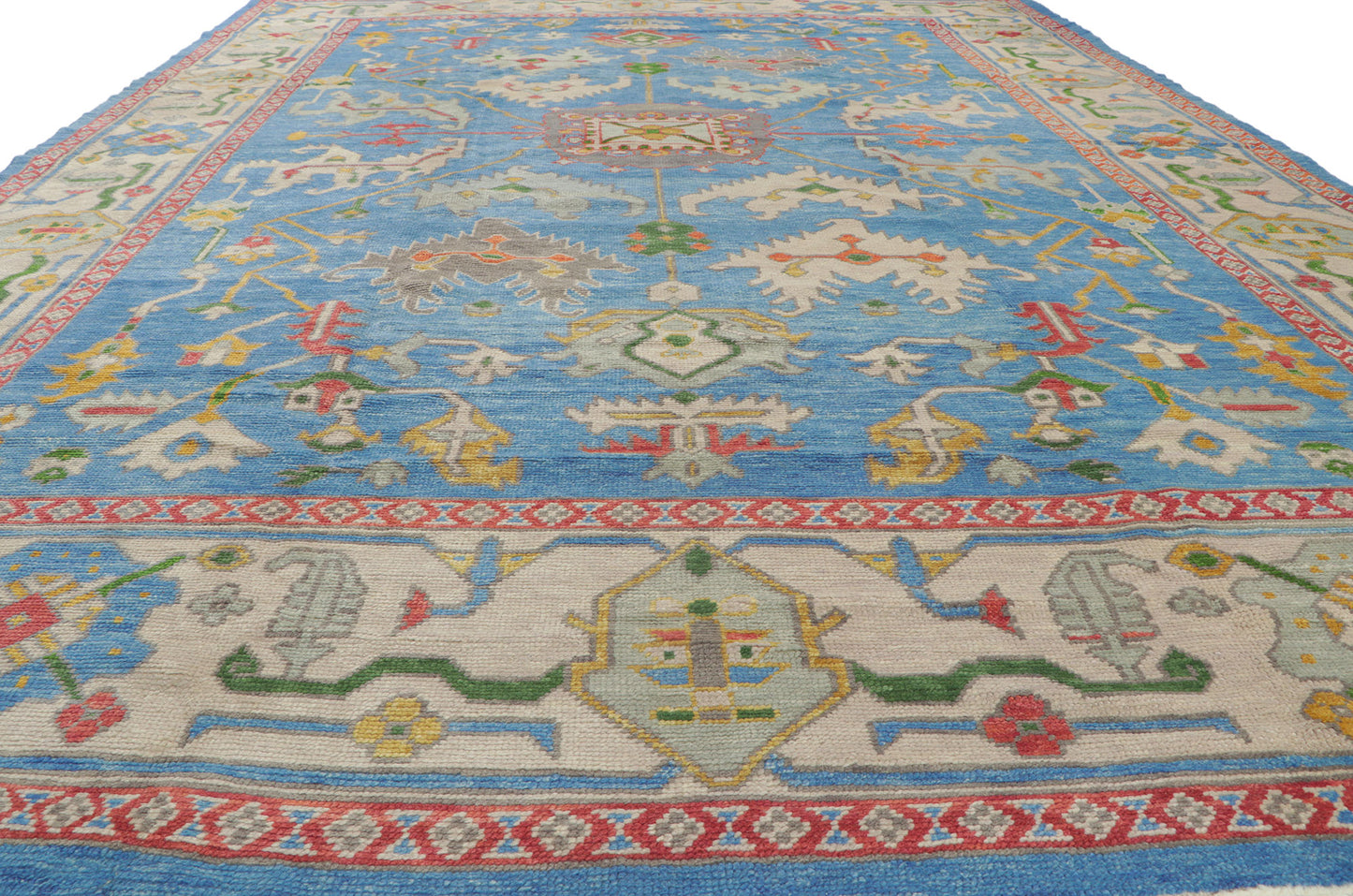 10 x 14 Contemporary Turkish Oushak Rug 52811