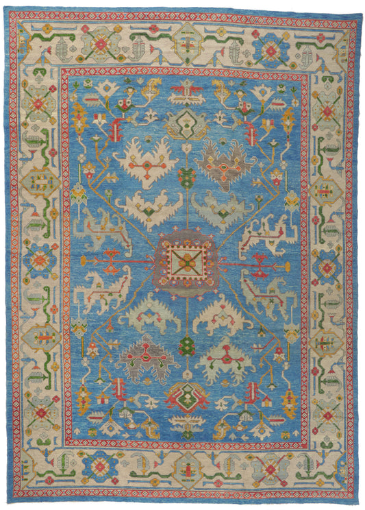 10 x 14 Contemporary Turkish Oushak Rug 52811