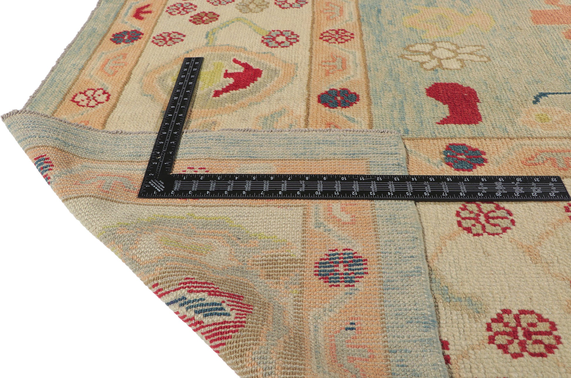 10 x 14 Colorful Turkish Oushak Rug 53813