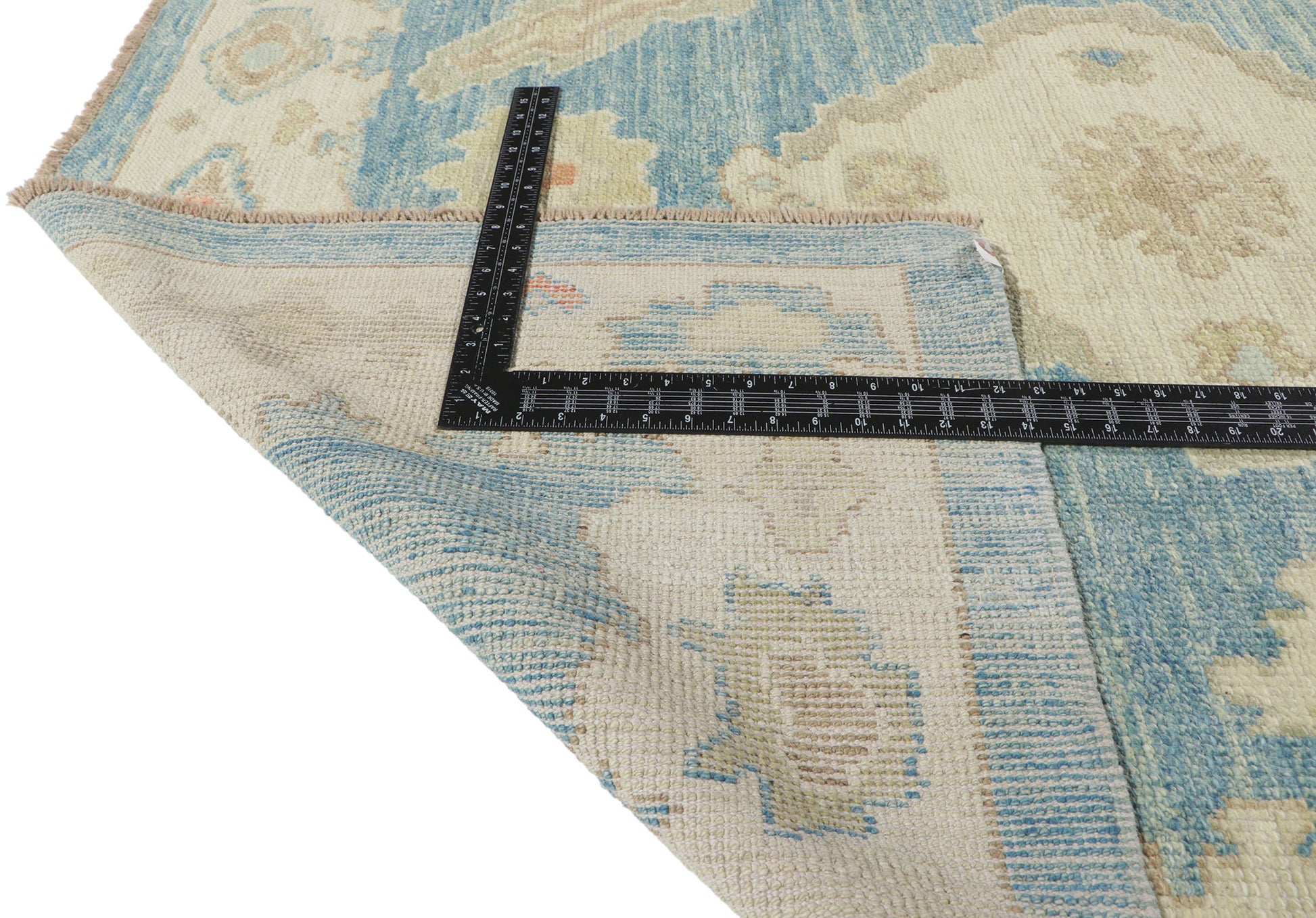 10 x 14 Blue Turkish Oushak Rug 53822