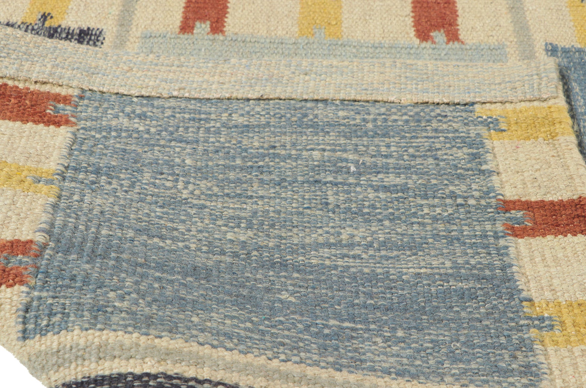10 x 14 Scandinavian Modern Swedish Inspired Kilim Rug 30853