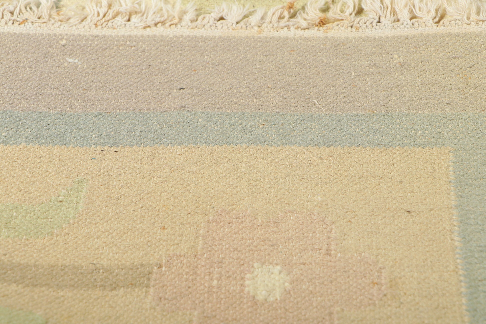10 x 14 Vintage Floral Dhurrie Rug 78357