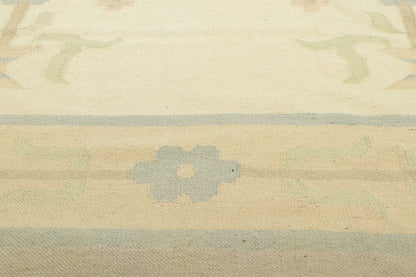 10 x 14 Vintage Floral Dhurrie Rug 78357