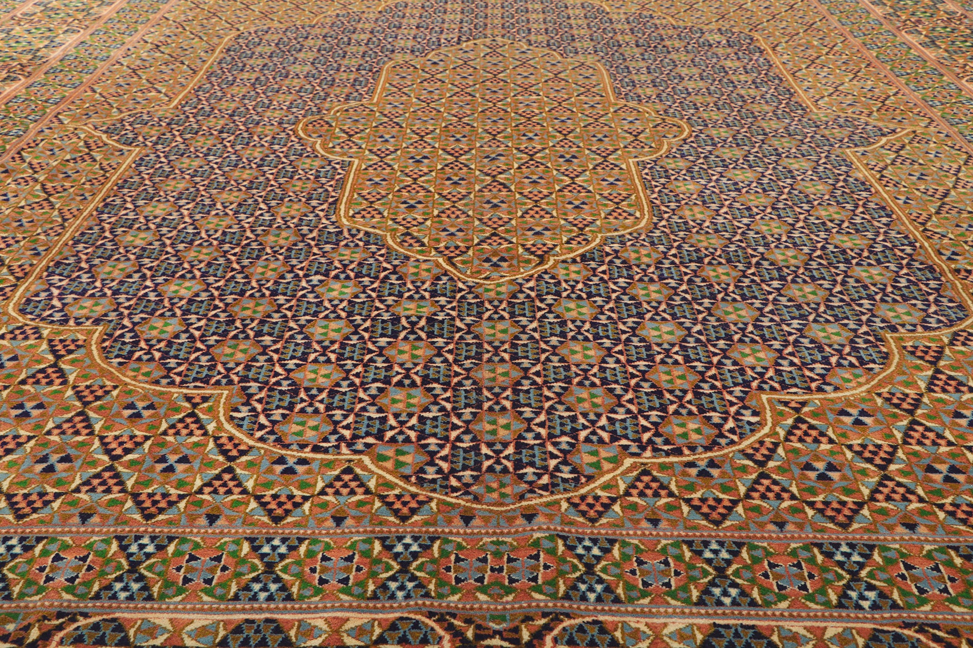 10 x 14 Vintage Persian Kerman Rug 61098