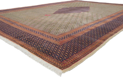 10 x 14 Vintage Persian Kerman Rug 61099