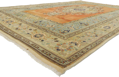 10 x 14 Vintage Persian Tabriz Rug 78224