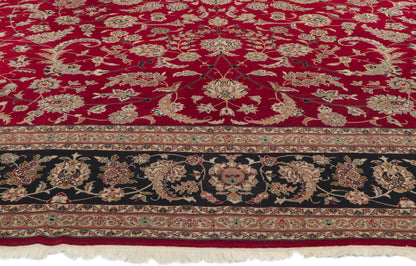 10 x 14 Vintage Silk and Wool Indian Rug 78360