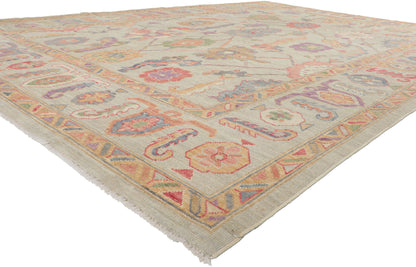 10 x 15 Colorful Oushak Rug 80956