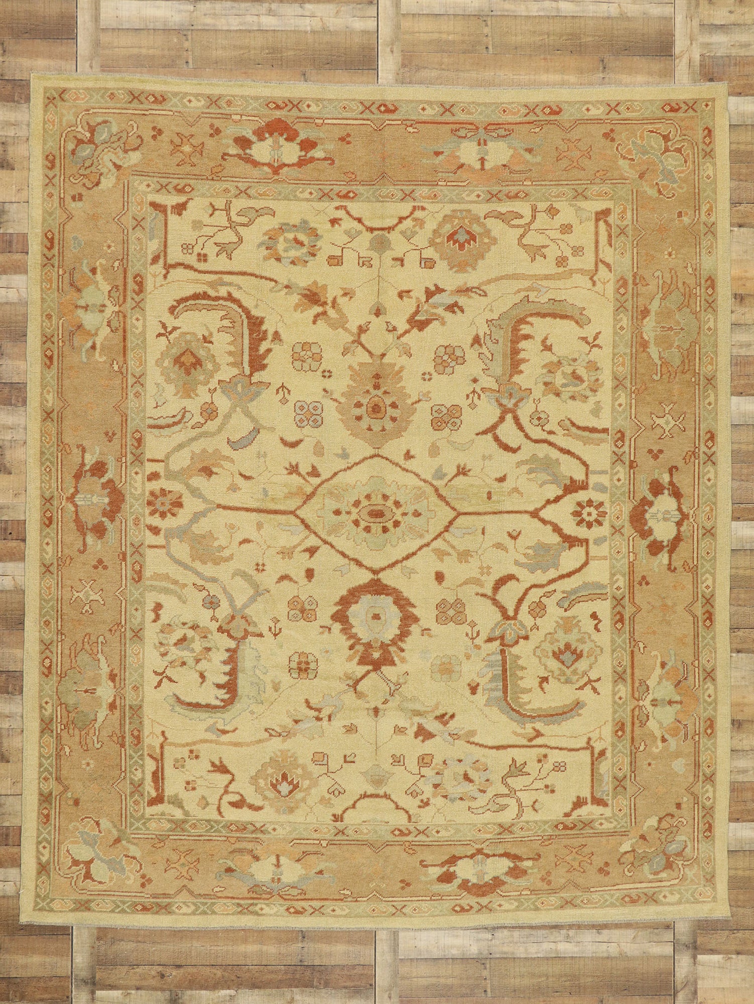 10 x 11 Modern Turkish Oushak Rug 51862