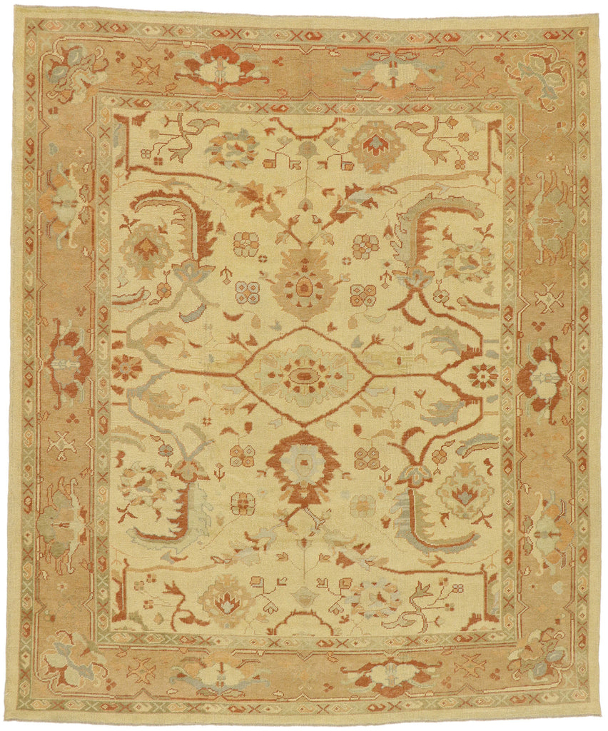 10 x 11 Modern Turkish Oushak Rug 51862