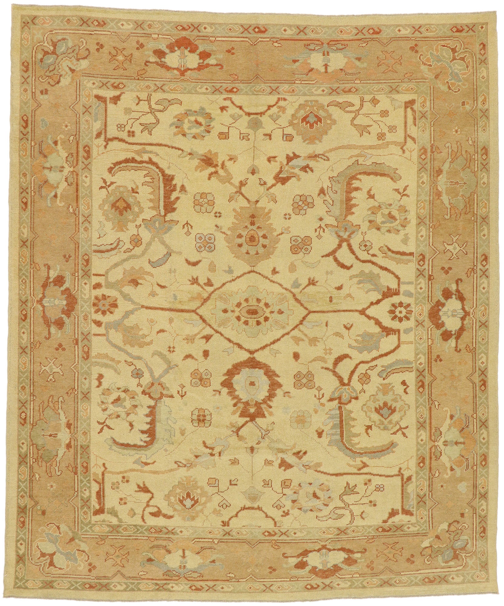 10 x 11 Modern Turkish Oushak Rug 51862