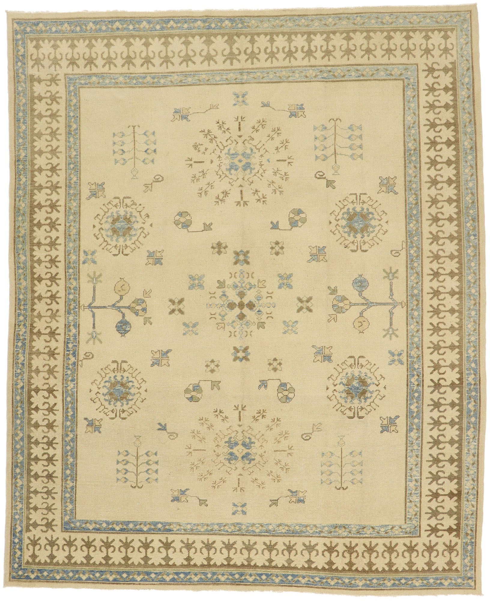 10 x 12 Modern Turkish Oushak Rug 51617