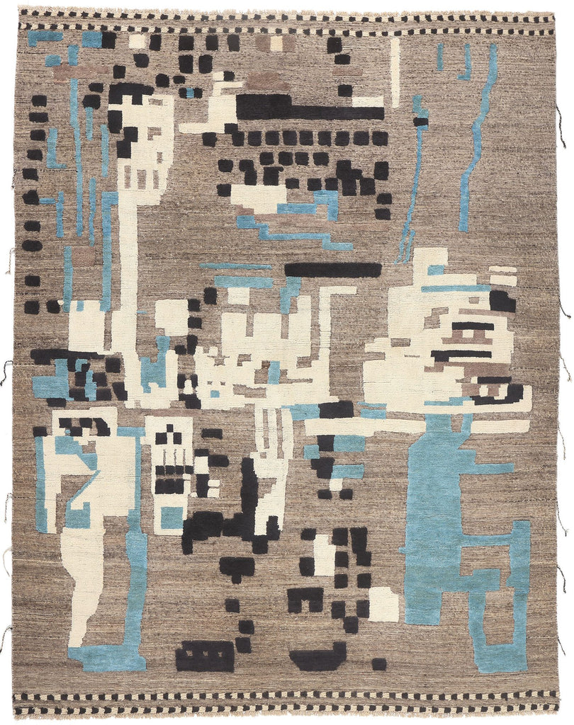 10 x 13 Modern Moroccan High-Low Rug 81007