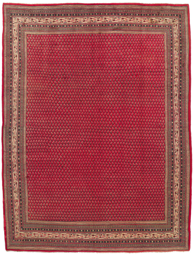 10 x 13 Vintage Persian Mahal Rug 75894