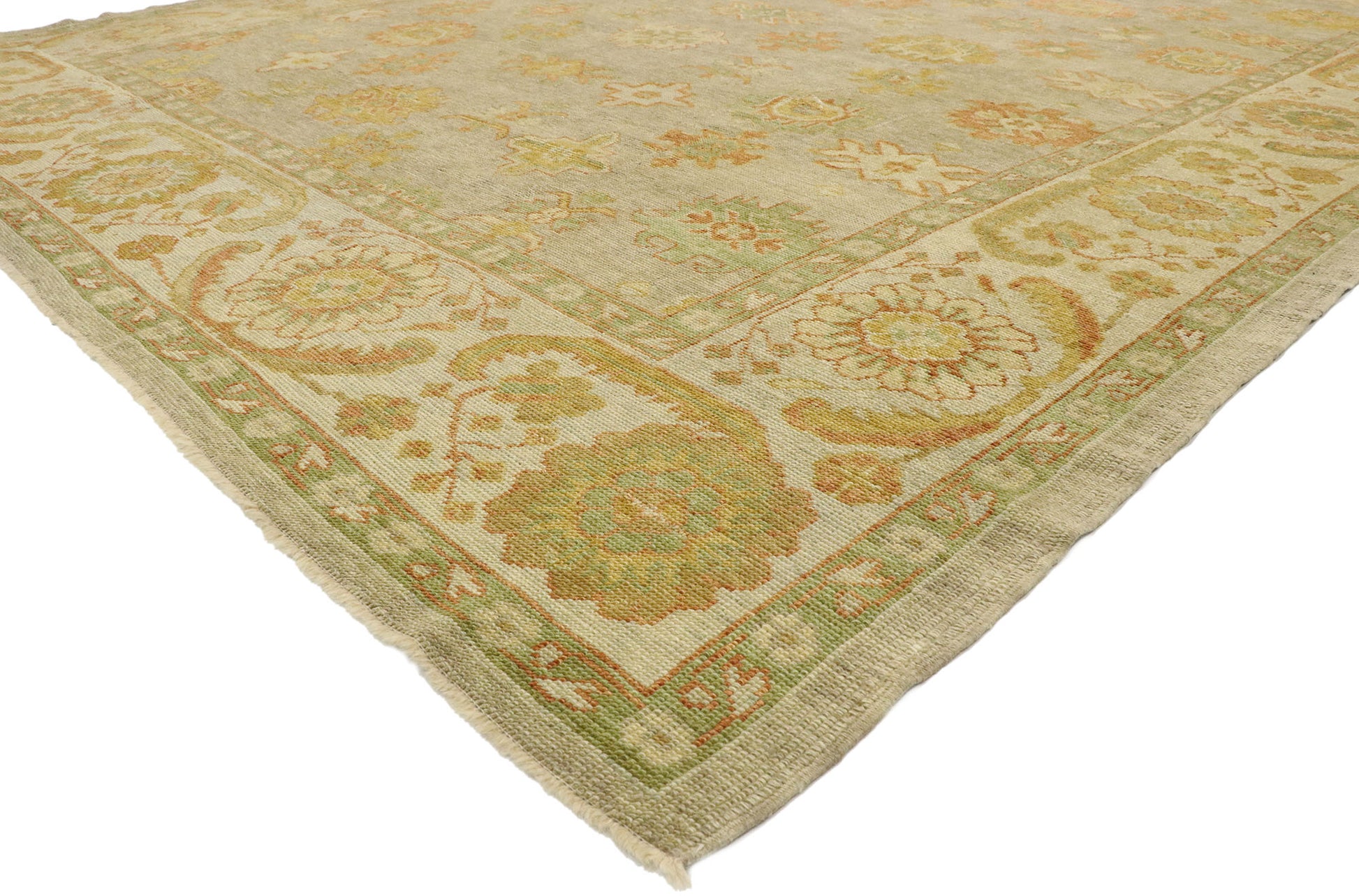 10 x 13 Modern Turkish Oushak Rug 50603