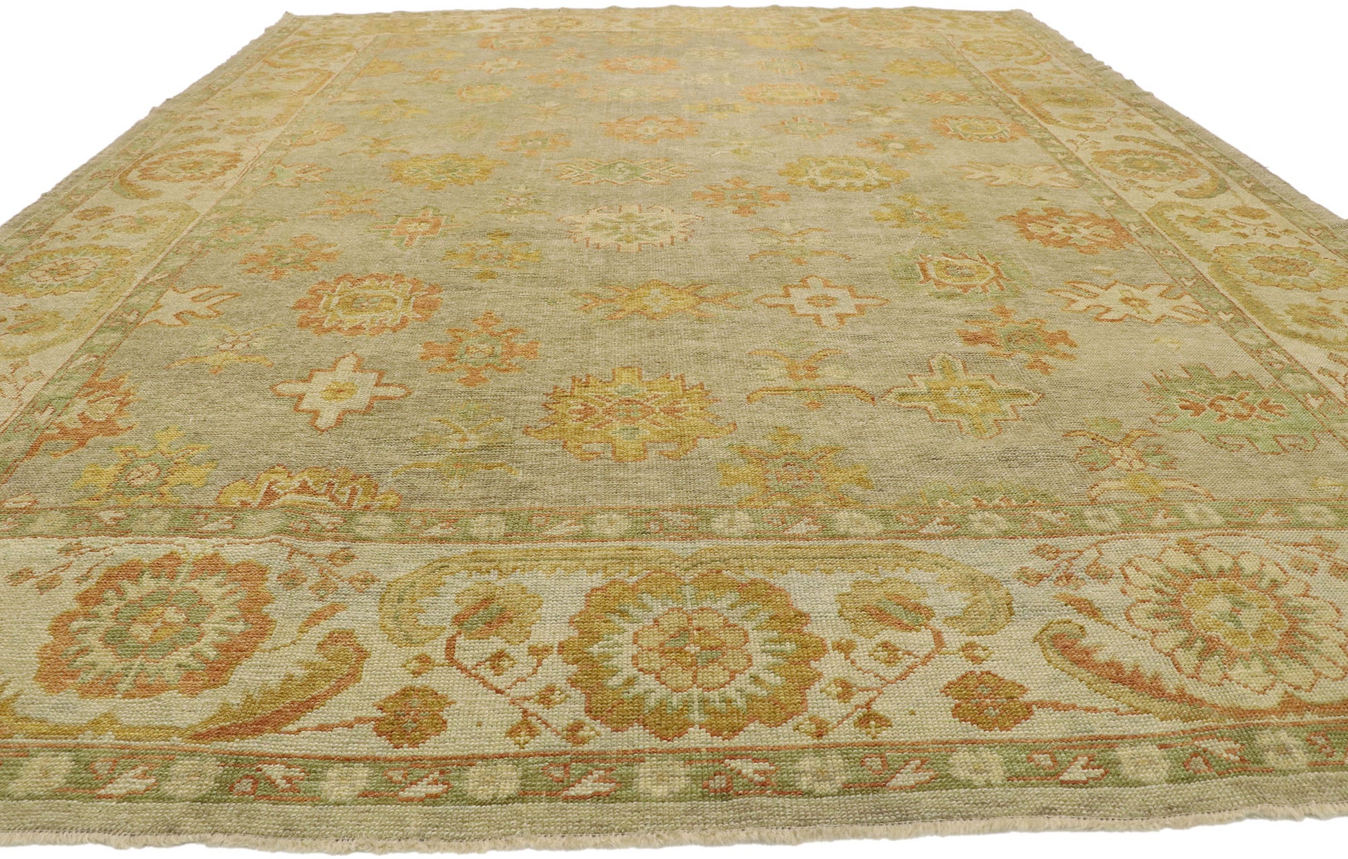 10 x 13 Modern Turkish Oushak Rug 50603