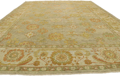 10 x 13 Modern Turkish Oushak Rug 50603