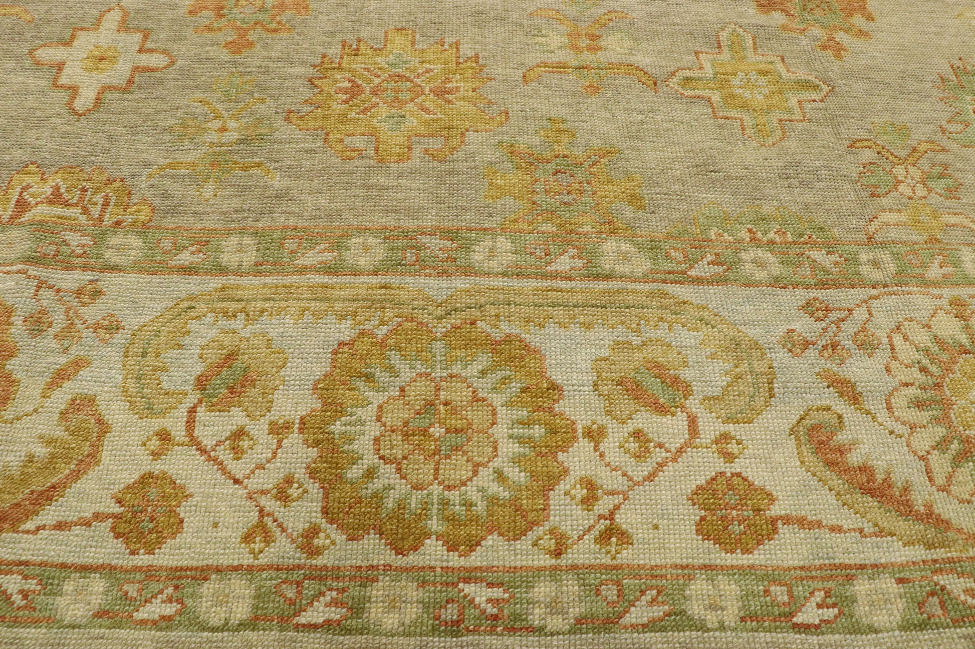 10 x 13 Modern Turkish Oushak Rug 50603