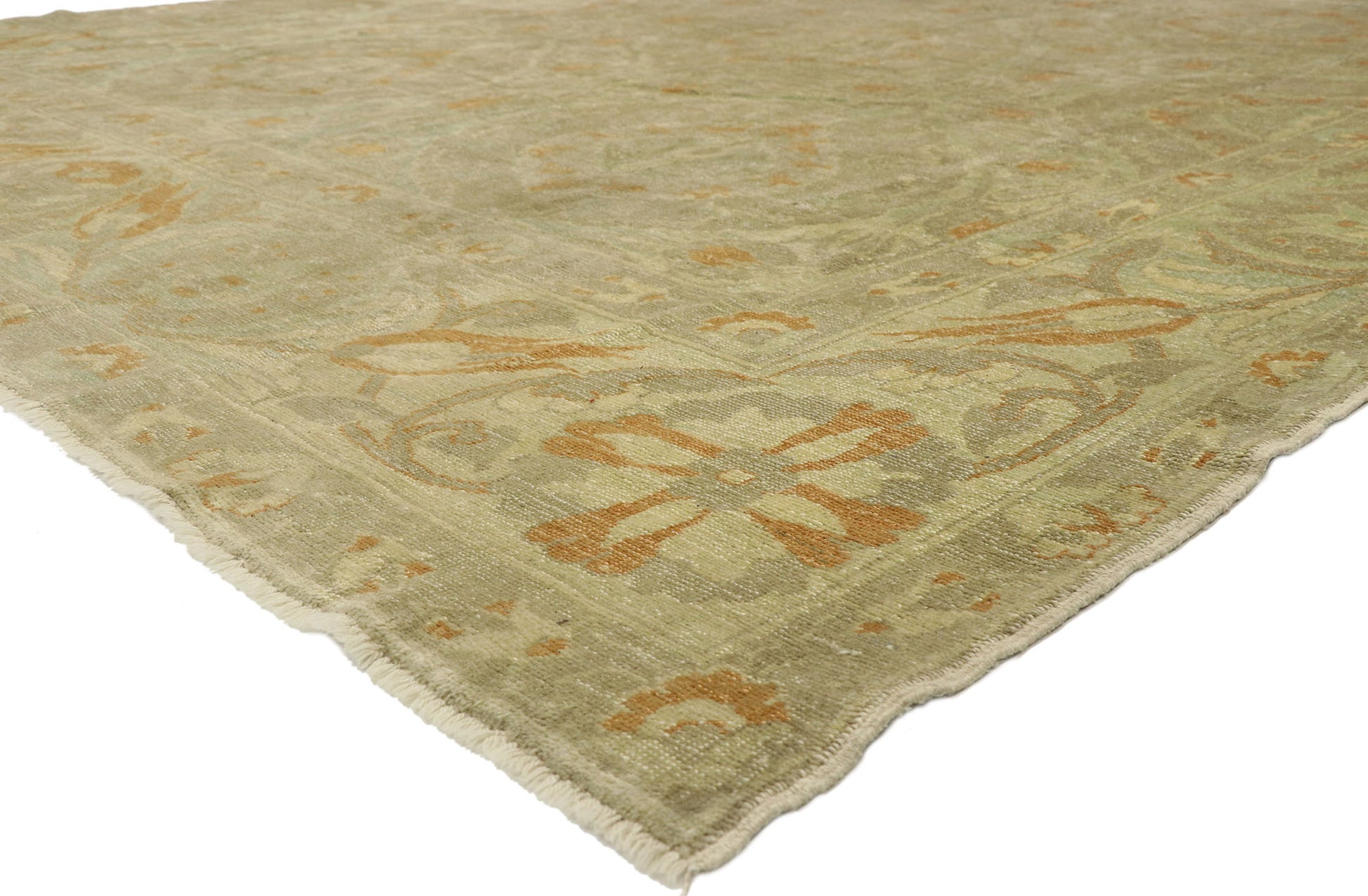 10 x 13 Modern Turkish Oushak Rug 51618