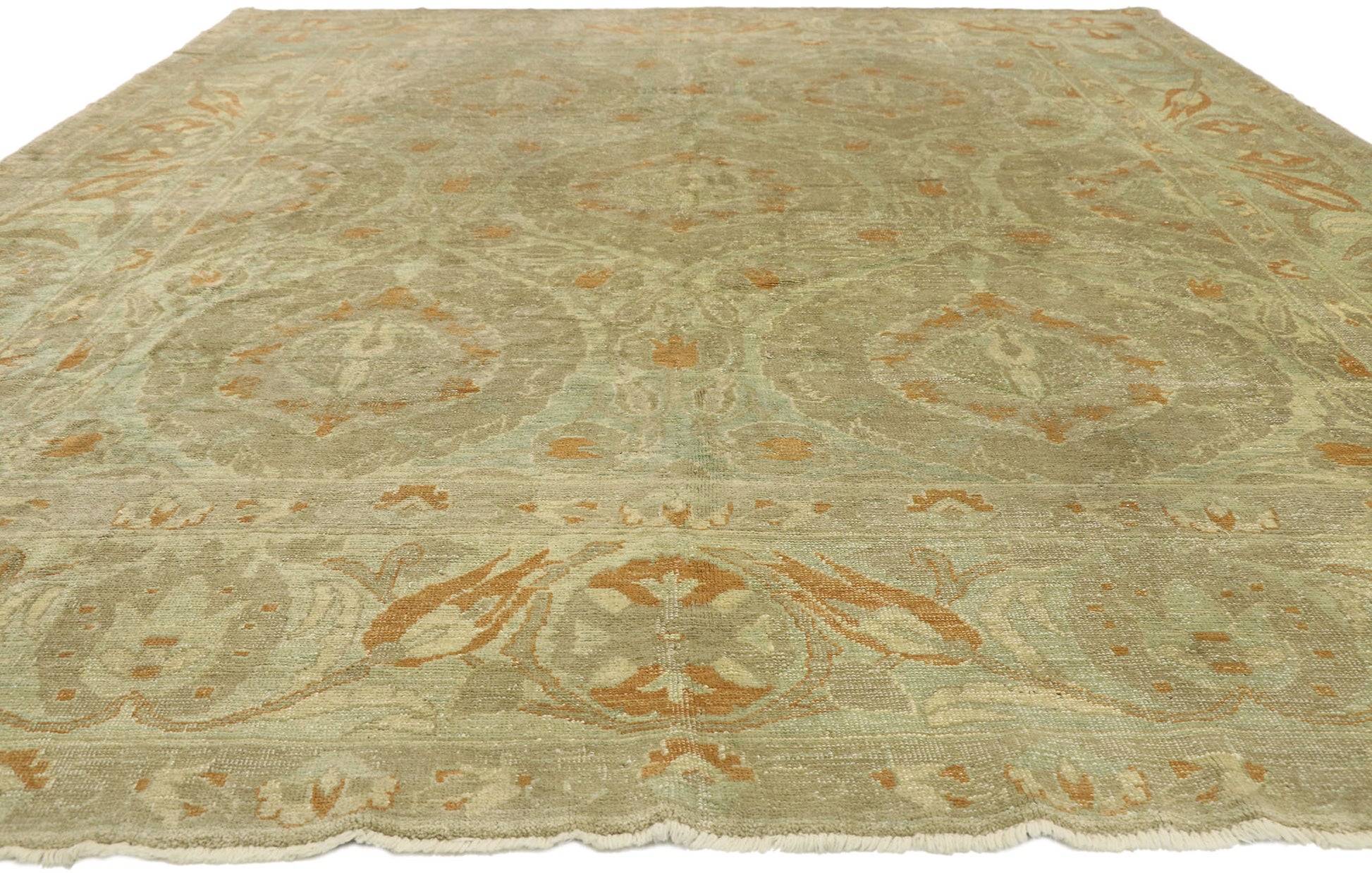 10 x 13 Modern Turkish Oushak Rug 51618
