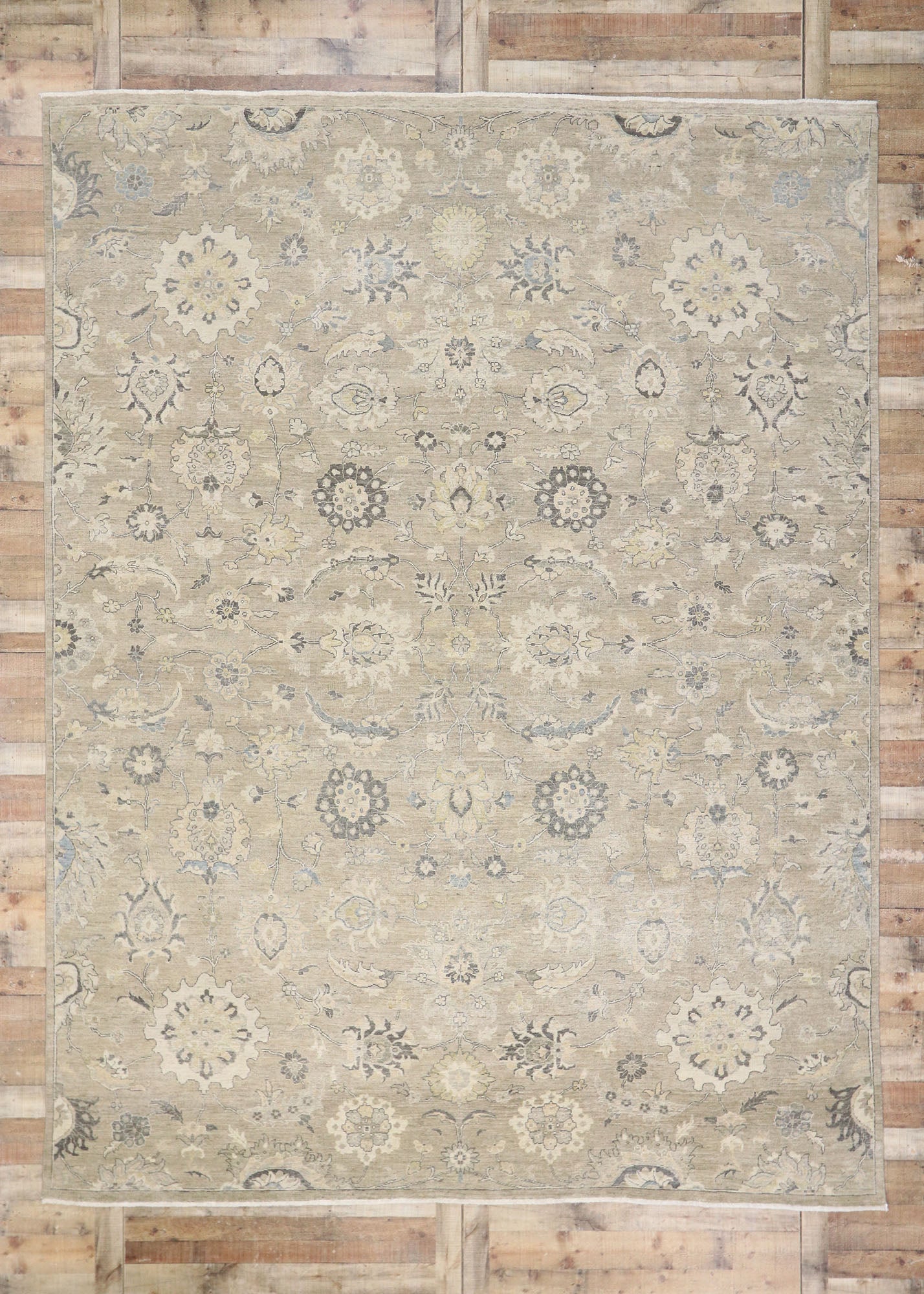 10 x 13 Vintage-Inspired Oushak Rug 30625