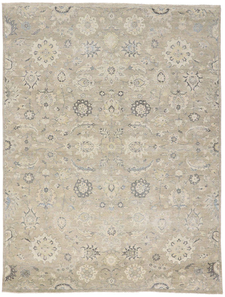 10 x 13 Vintage-Inspired Oushak Rug 30625