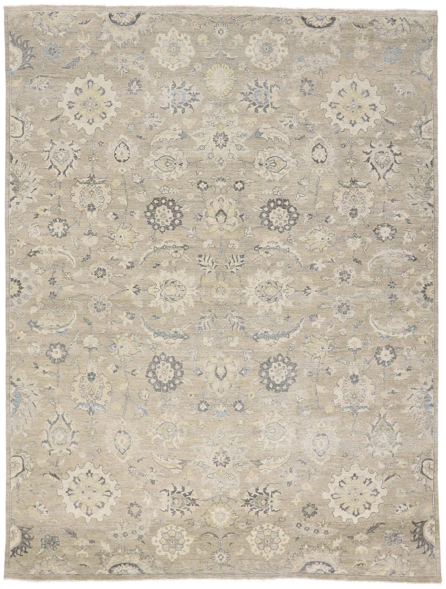 10 x 13 Vintage-Inspired Oushak Rug 30625
