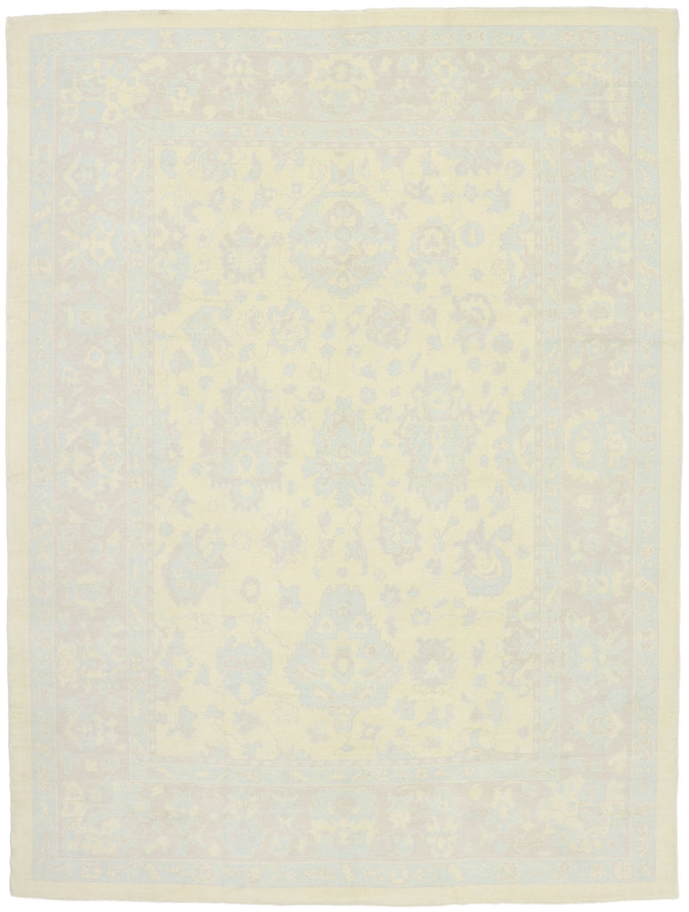 10 x 13 Muted Turkish Oushak Rug 53156